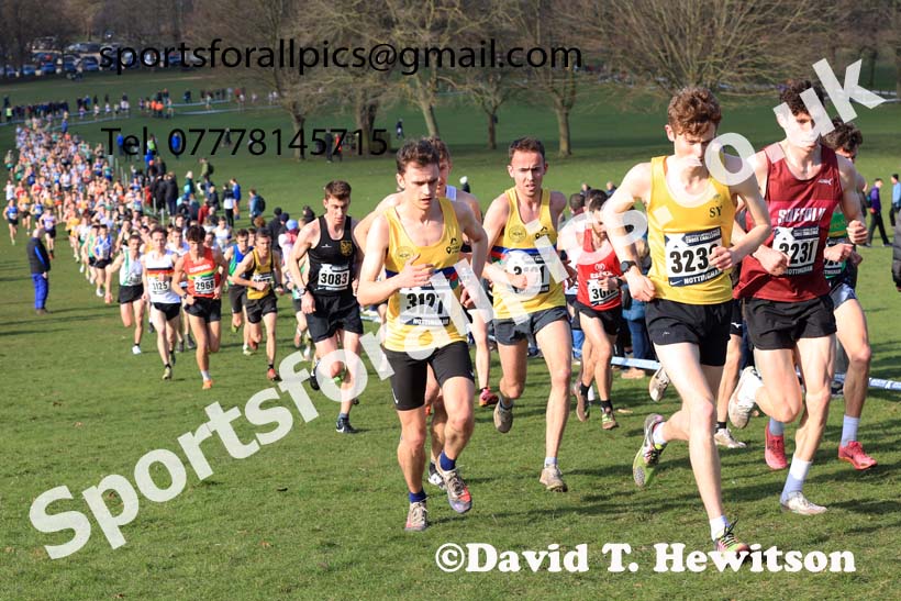 Senior Men, 2024 CAU Inter Counties Cross Country Champs., Wollaton Park, Nottingham. Photo: David T. Hewitson/Sports for All Pics
